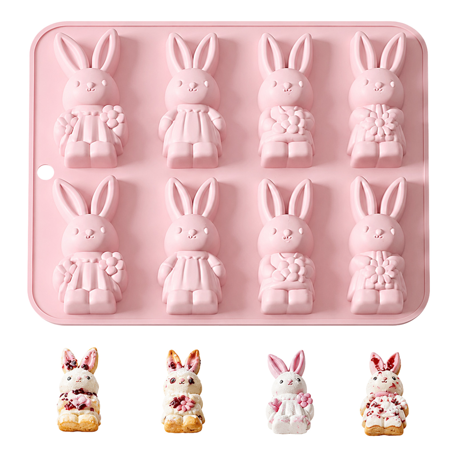 Bunny Cake Mold - Professionele cakevorm in konijnvorm, chocolademoussevorm voor