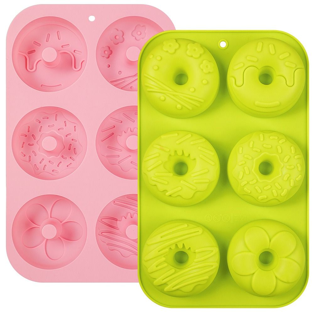 Donut Mold Silicone - Siliconen donutvorm, antiaanbak, hittebestendig, cakevorm, voedselveilige