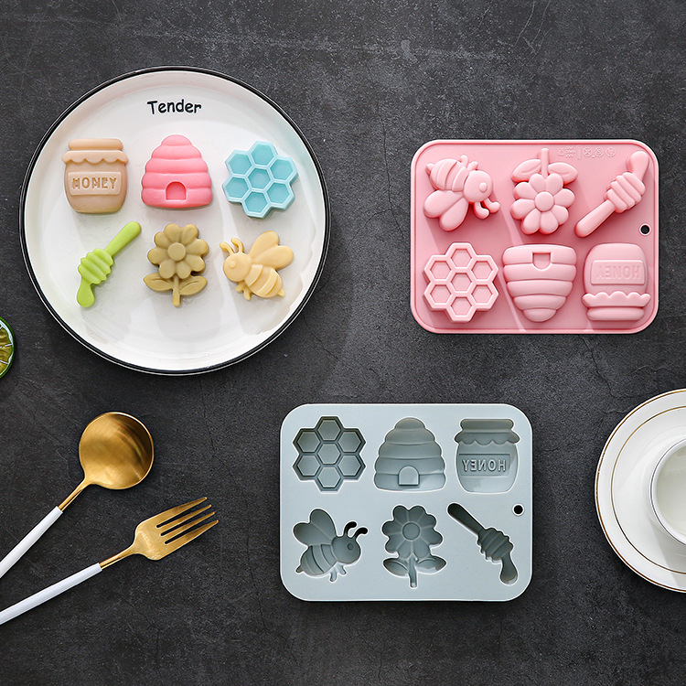 6-gaats Bee Thema Siliconen Ma - Bunny Cake Mold recensie en prijs