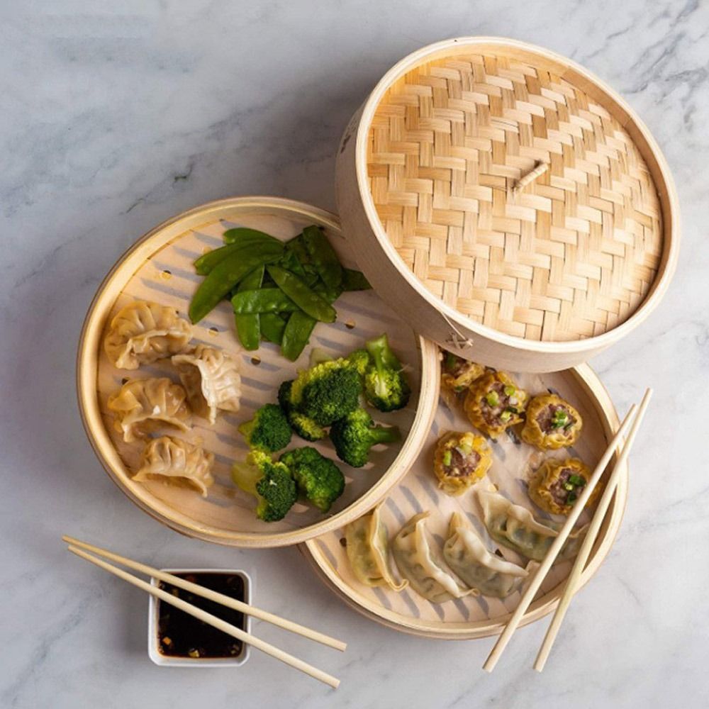 Bamboe stoommand met deksel Du - Bao Steamer Bamboo recensie en prijs